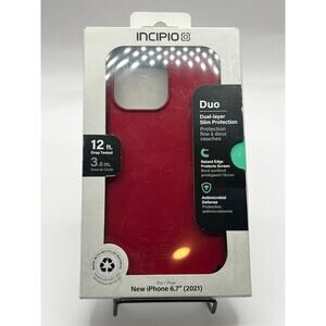 Incipio Duo Dual-Layer Case for iPhone 13 Pro Max Red MagSafe & 5G Compatible